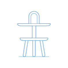 Furniture Side Tables End Tables Reaction Poetique Service Table Hi Loop Outline Svg Vector, Free Vectors File